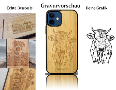 INDIVIDUELL iPhone 12 Bambus-Kunststoff
